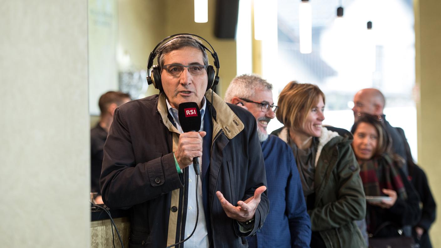 Il direttore della RSI Maurizio Canetta al lavoro