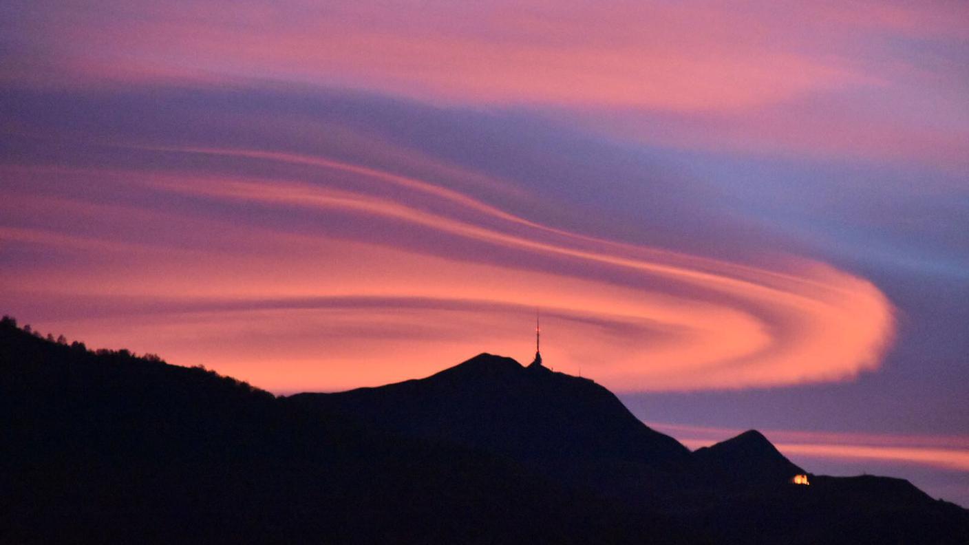 Il bellissimo tramonto di domenica