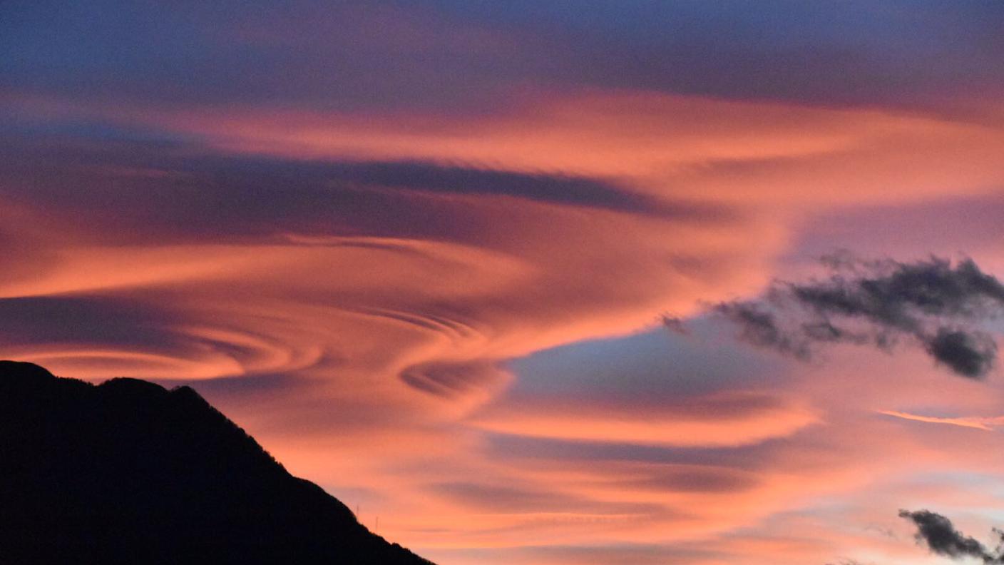 Il bellissimo tramonto di domenica