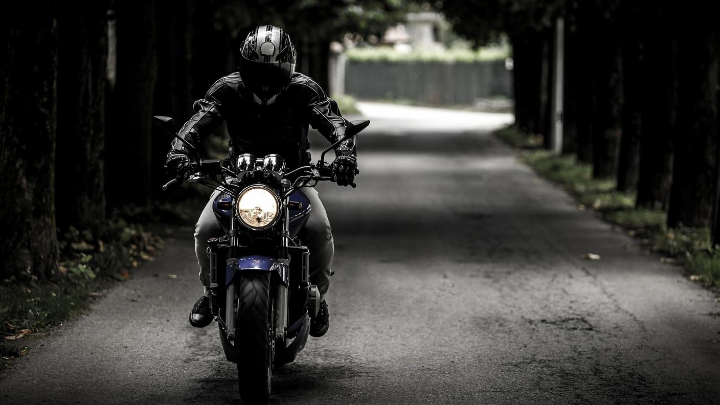 La moto è stata sequestrata