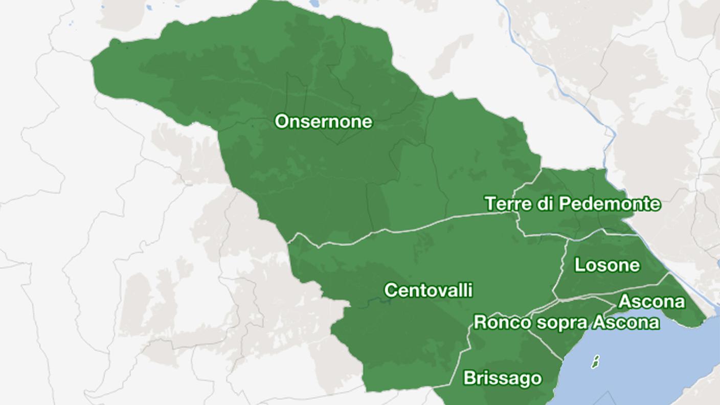 Il Parco nazionale del Locarnese (clicca sull'immagine per ingrandirla)