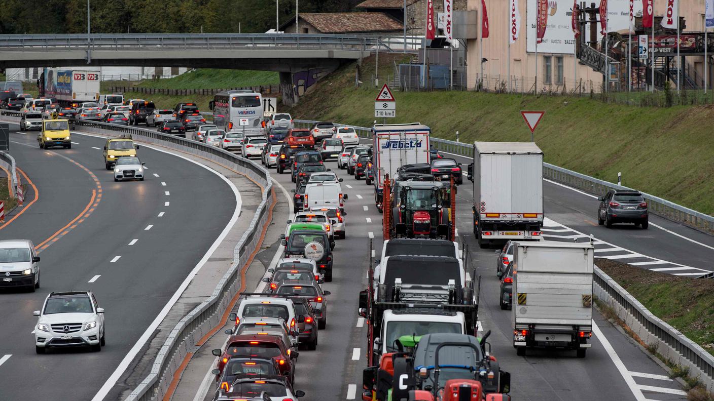 Il nuovo piano dovrebbe impedire situazioni di collasso totale del traffico in Ticino