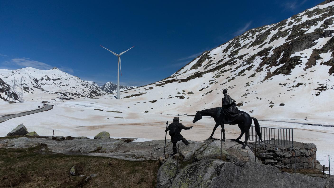 Passo San Gottardo Parco eolico