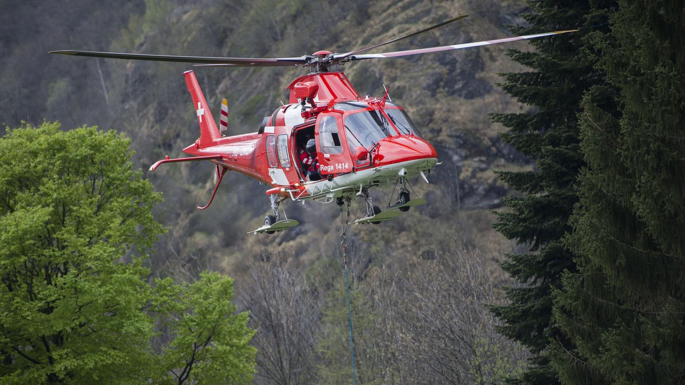 Un soccorso della Rega