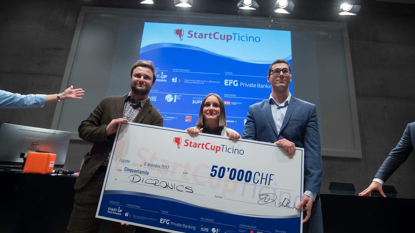 I vincitori di StartCup Ticino 2017