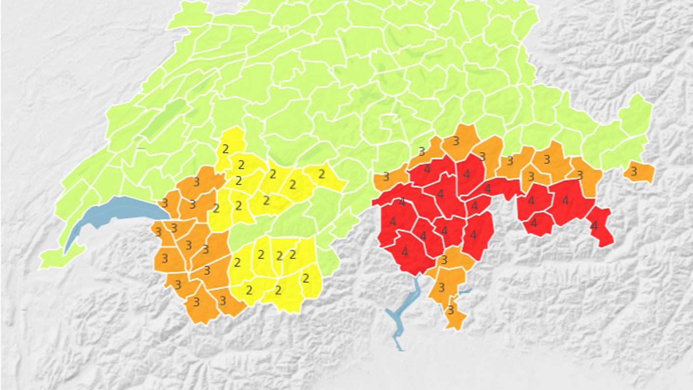 Pericolo nevicate da marcato a forte