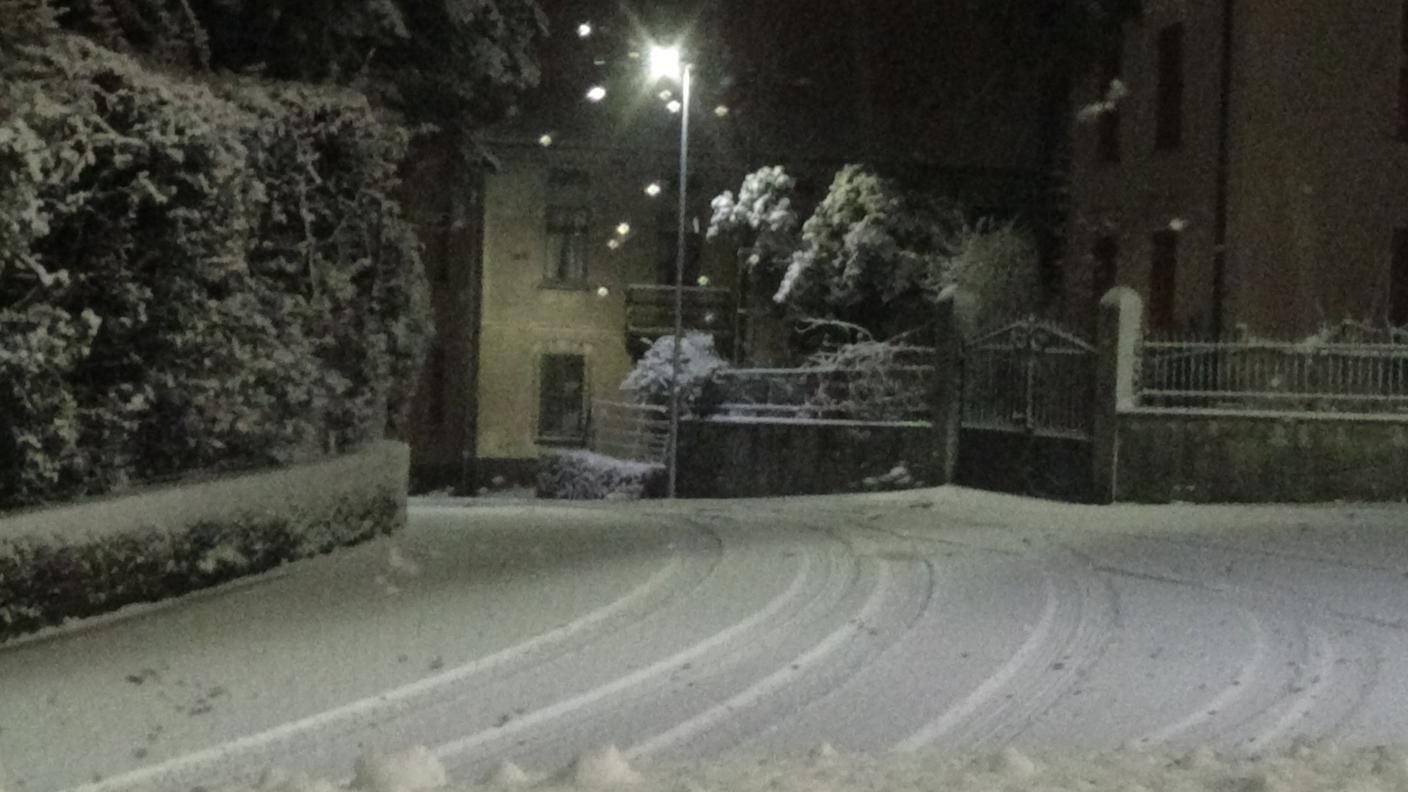 Bellinzona innevata