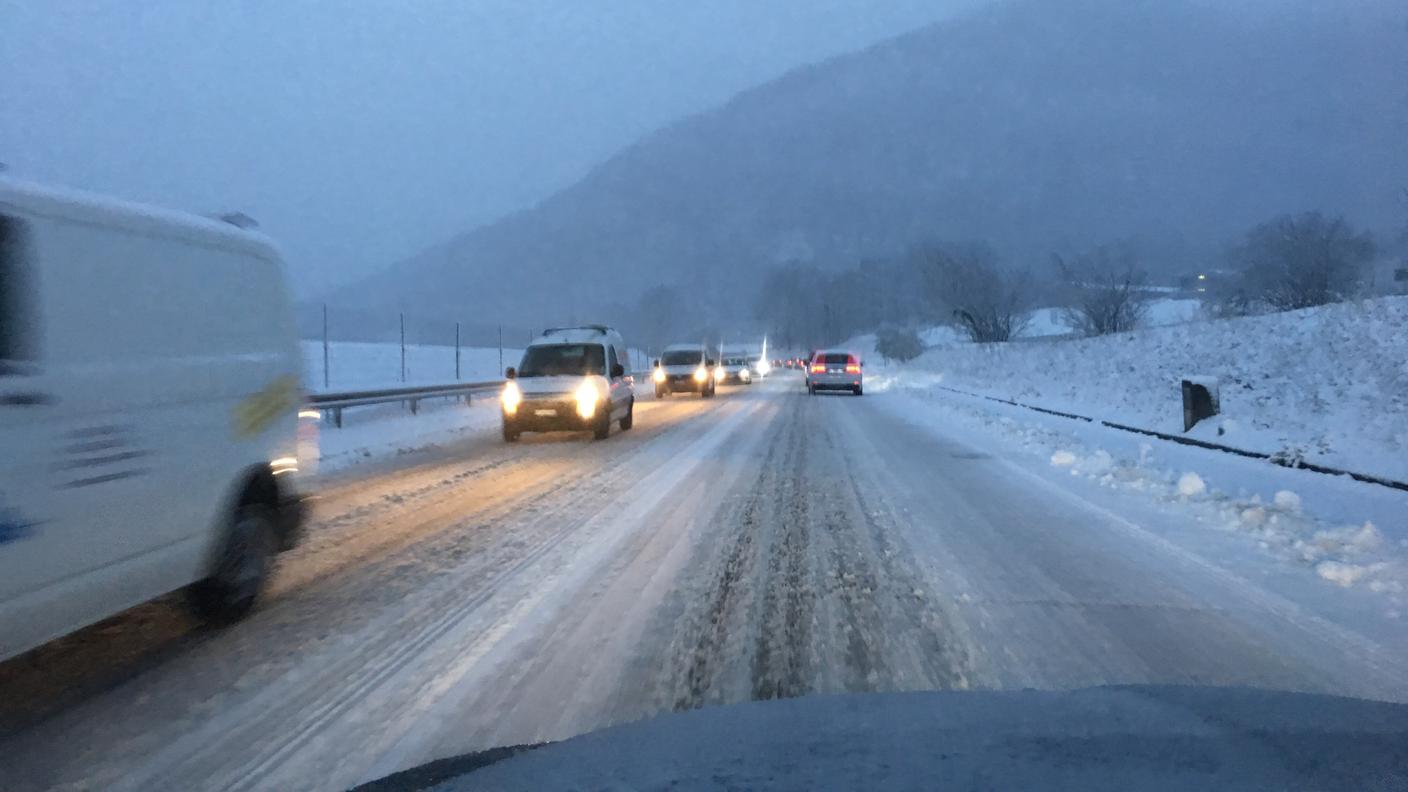 Disagi al traffico in Ticino