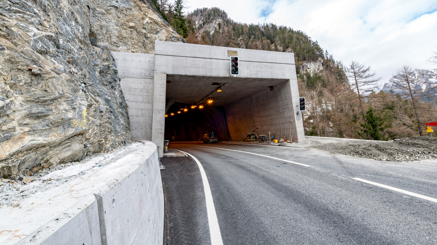 Il nuovo manufatto sulla cantonale per Samnaun