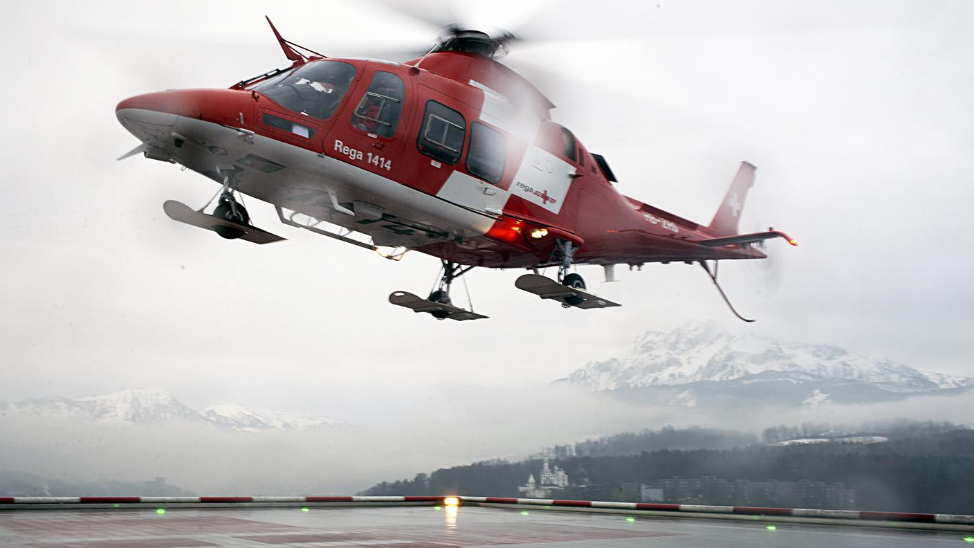 Un elicottero atterra all'ospedale cantonale di Lucerna