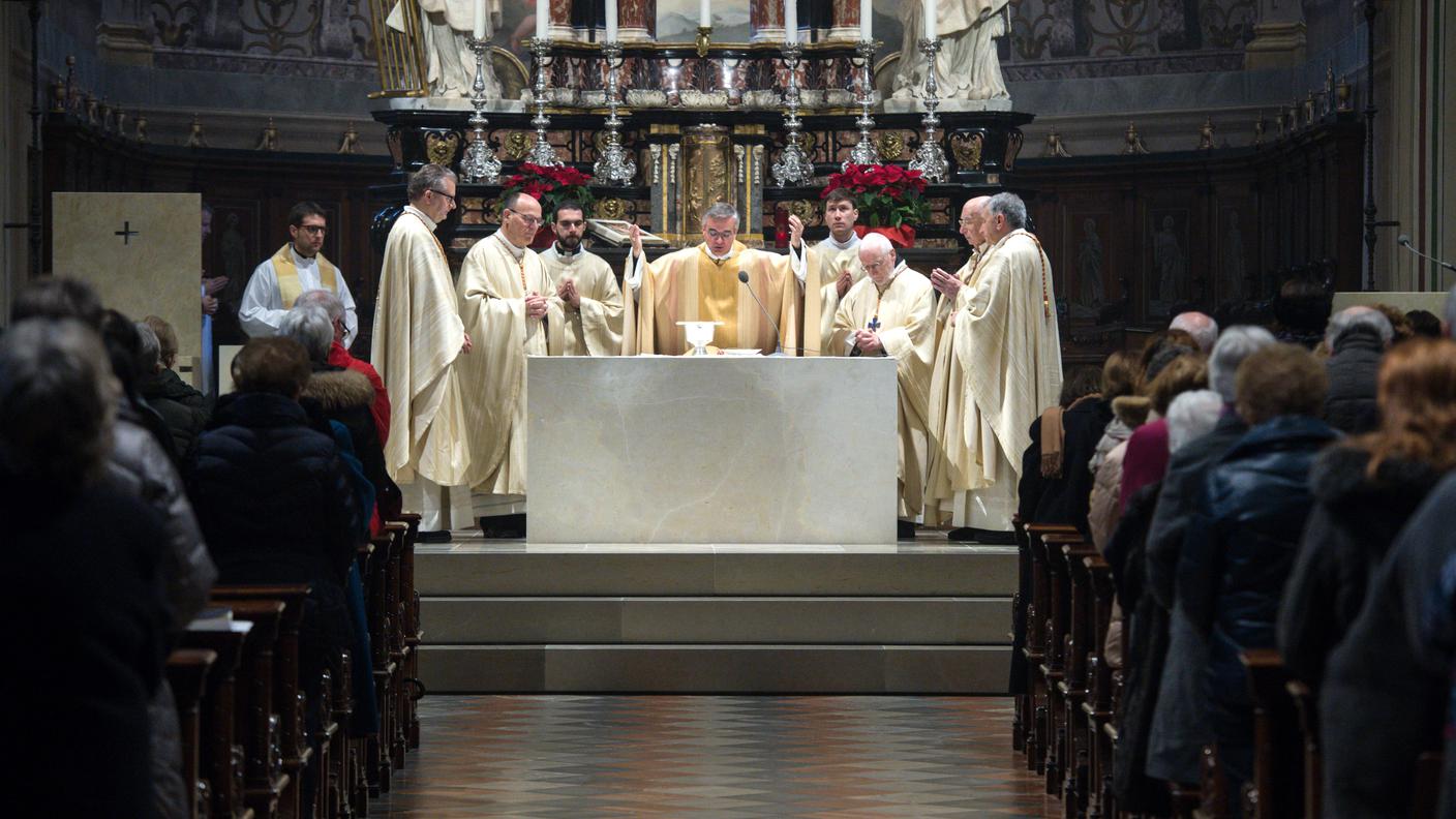 Un momento della celebrazione dell'Epifania del Signore in Cattedrale
