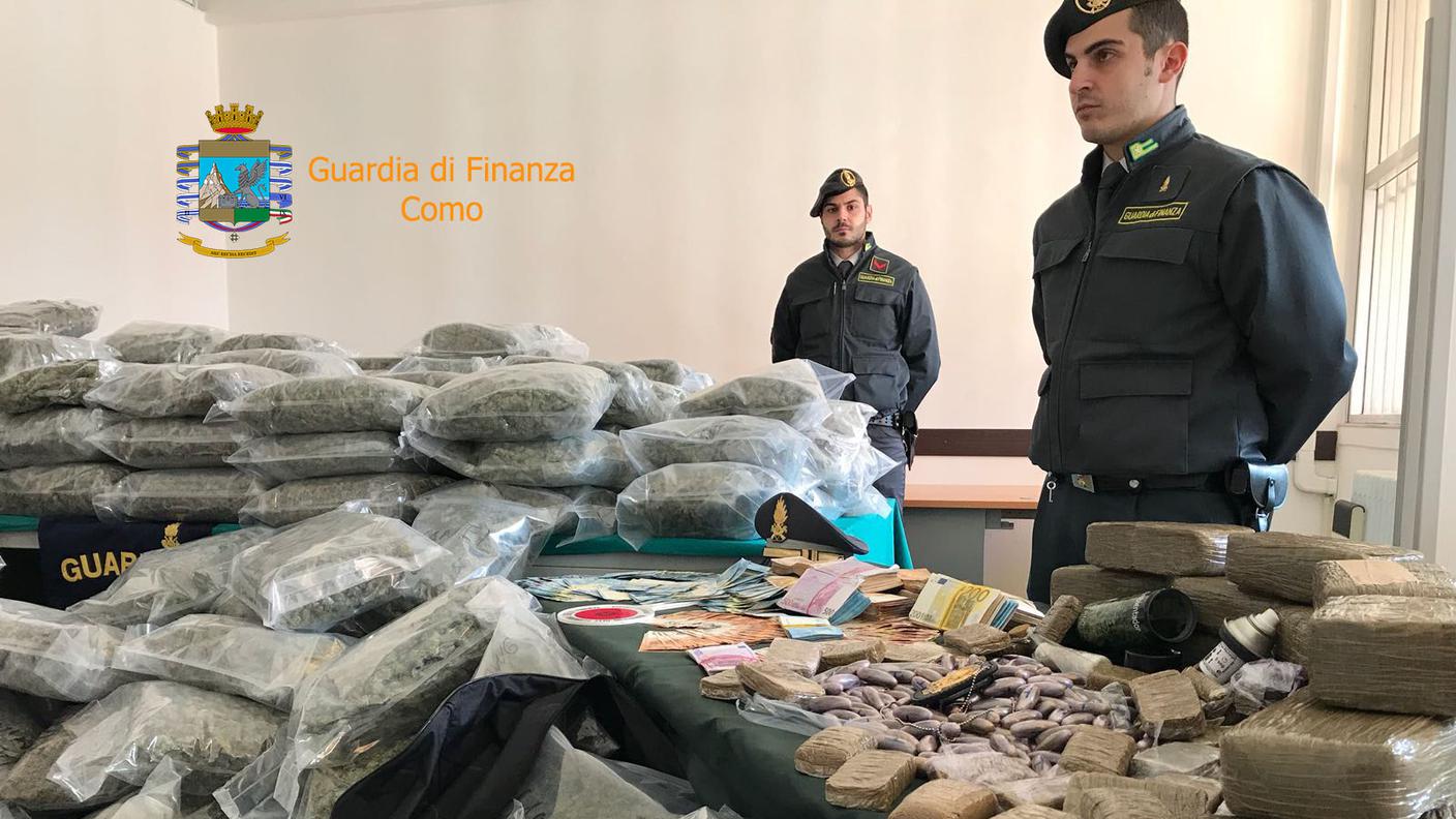 Droga e contanti sequestrati