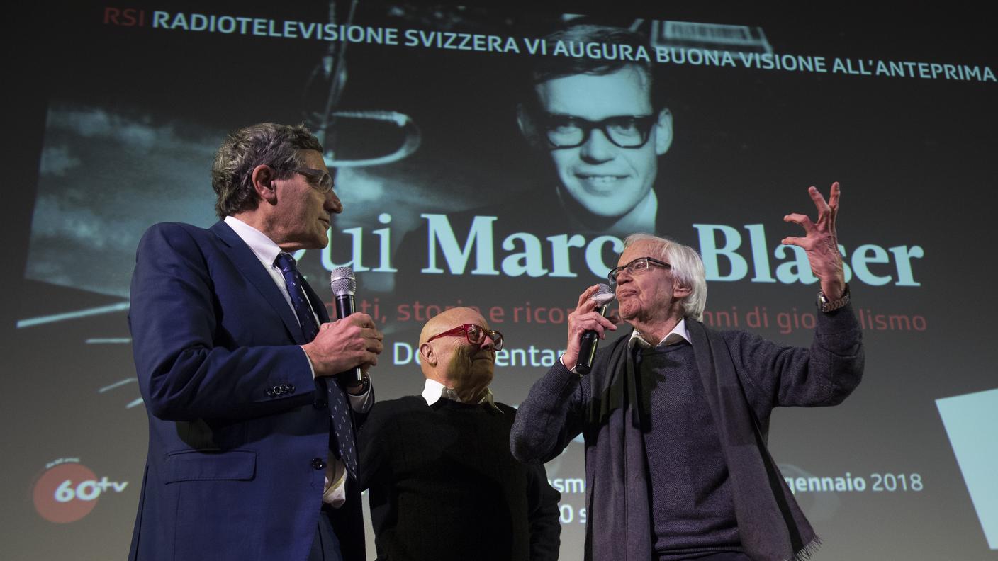 Presente alla speciale proiezione anche il direttore della RSI, Maurizio Canetta