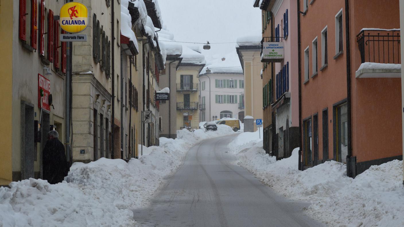 Il centro del paese di Airolo