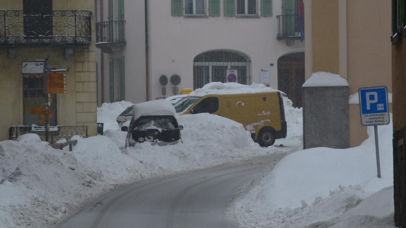 Il centro del paese di Airolo