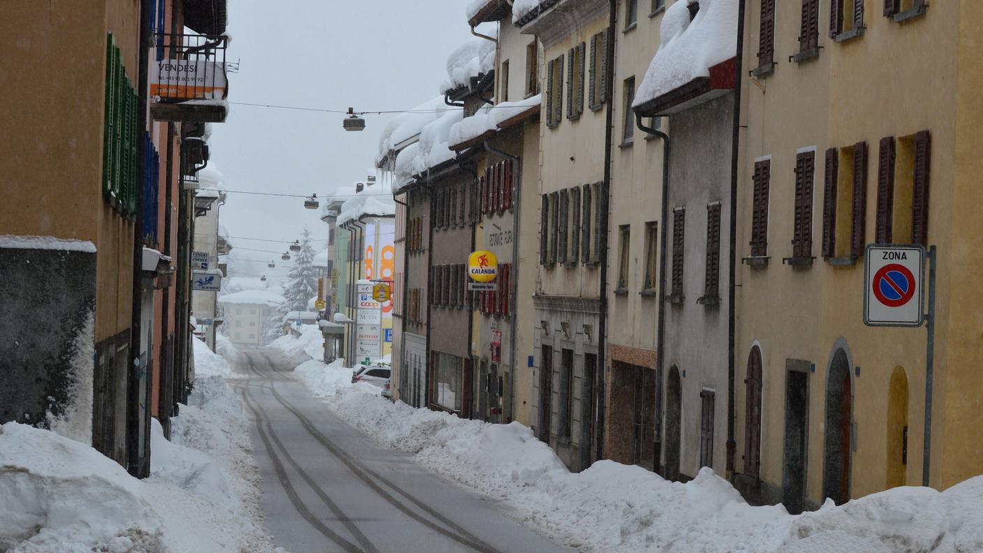 Il centro del paese di Airolo