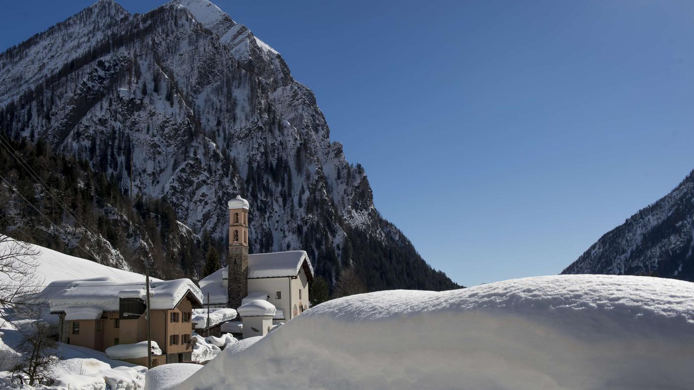 L'allerta valanghe di "grado 4" riguarda pure Cozzera, in Val di Blenio
