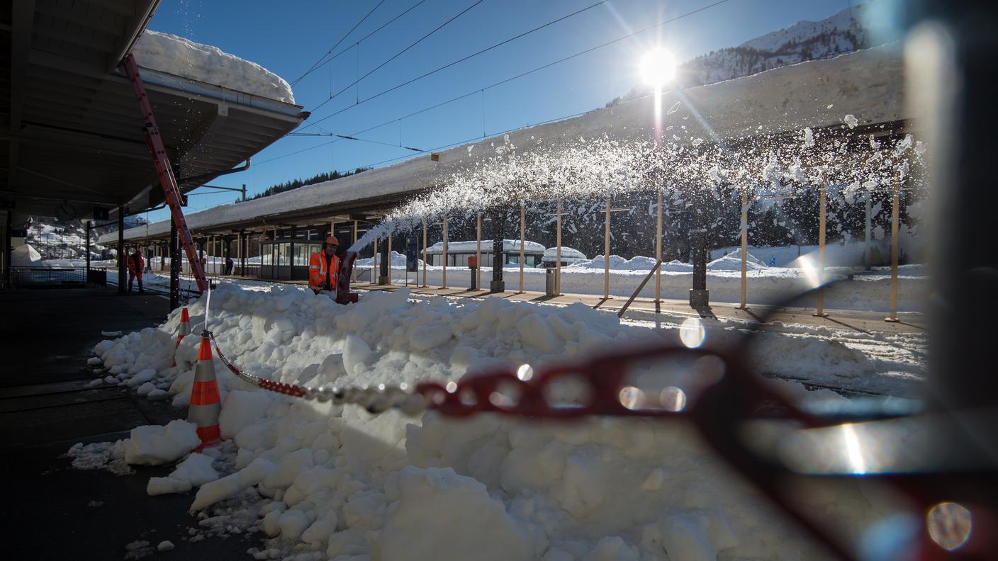 Ad Airolo neve come non se ne vedeva da anni