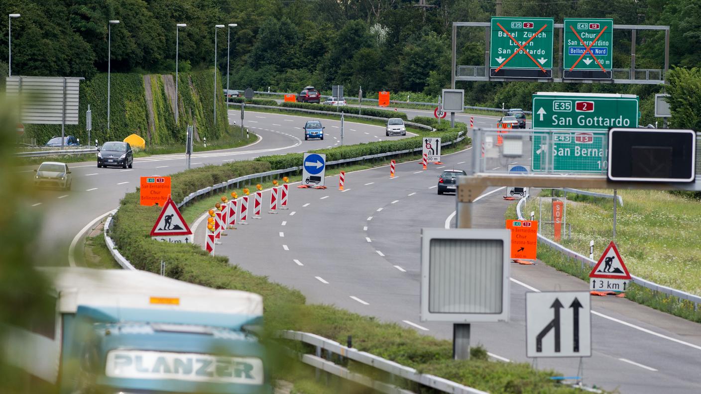 La zona dell'A2 dove sono avvenuti i fatti