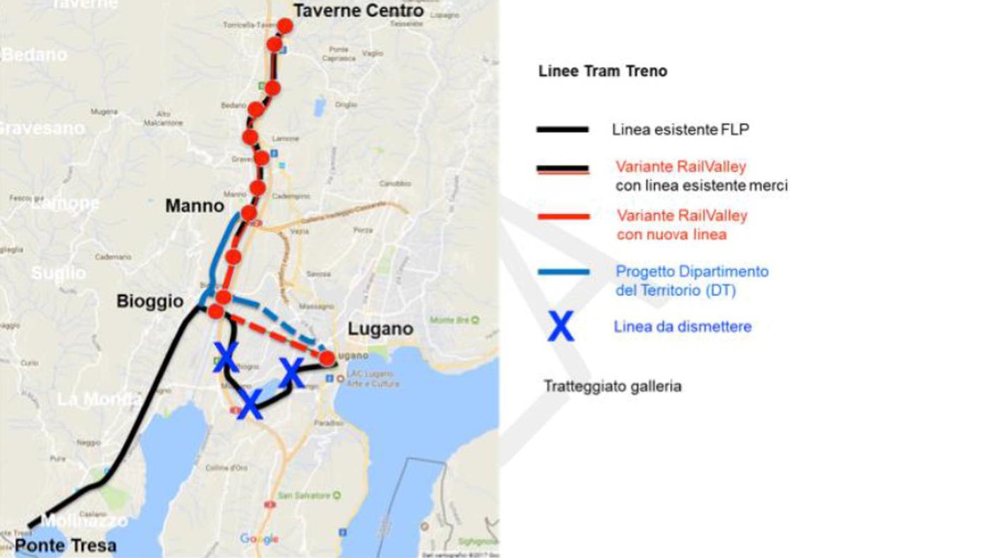 La variante proposta da RailValley