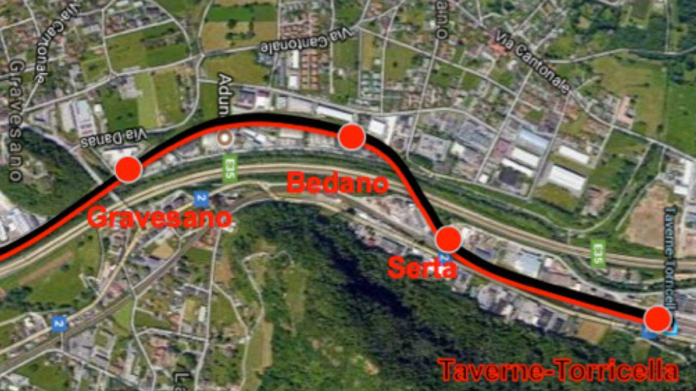 Il progetto del tram-treno fino a Taverna-Torricella