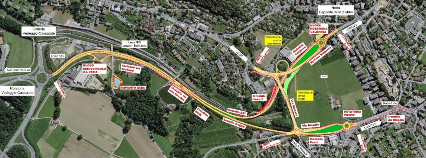 La planimetria generale del progetto Porta Ovest