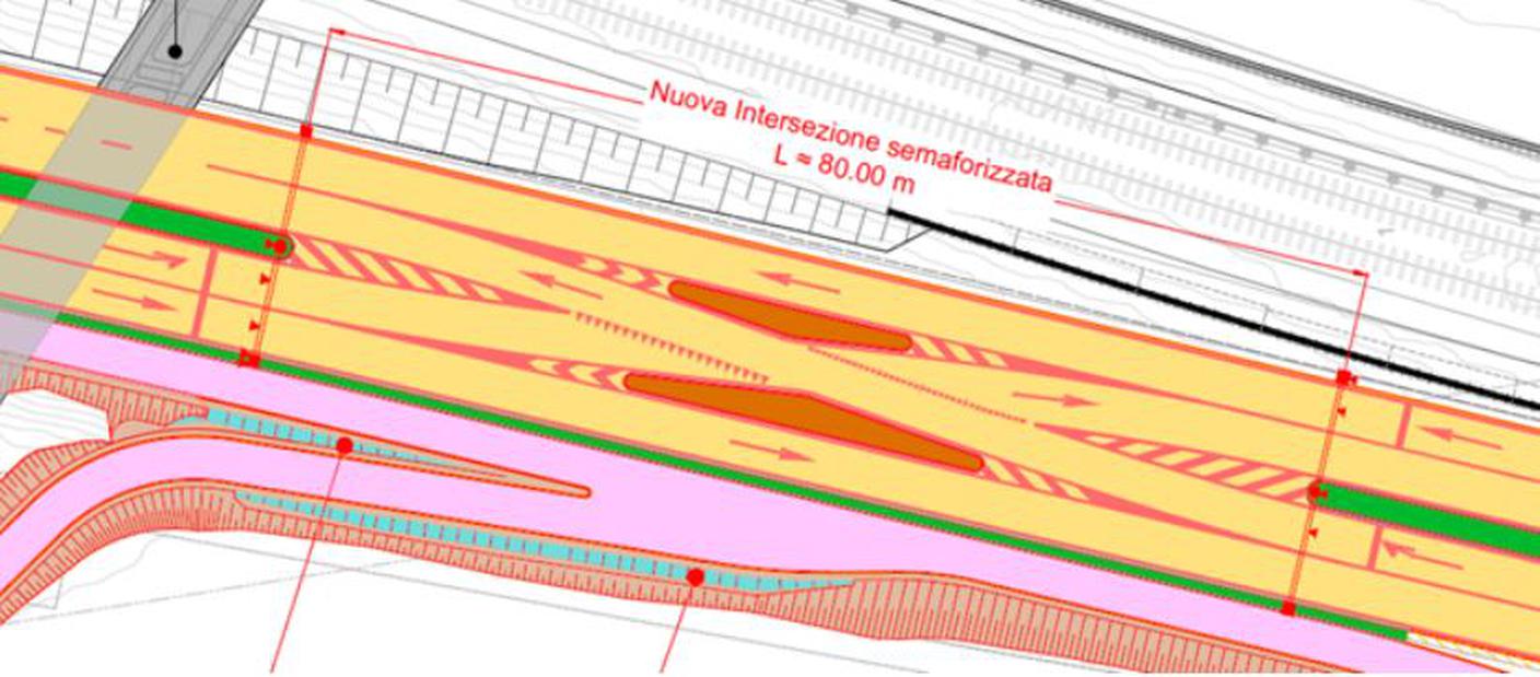 Porta Ovest - Intersezione semaforica