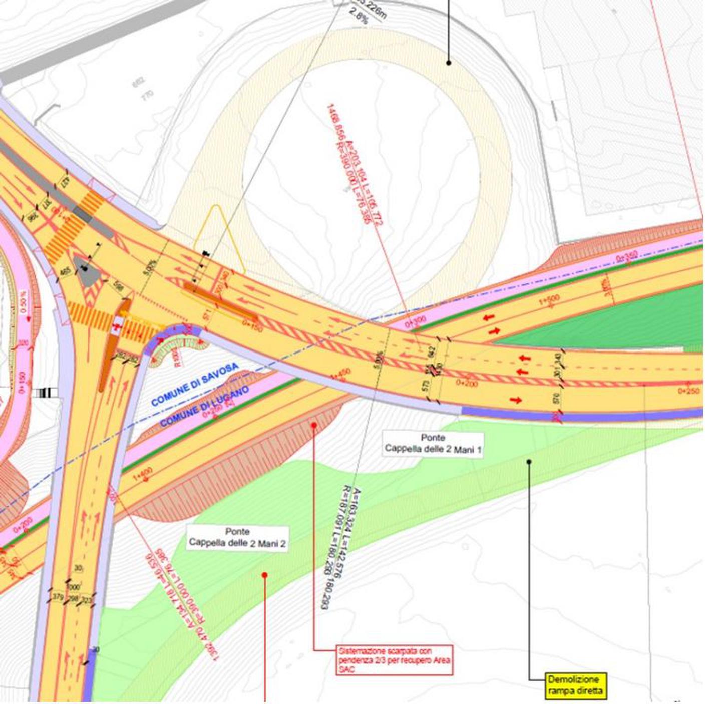 Porta Ovest - ricciolo e bypass
