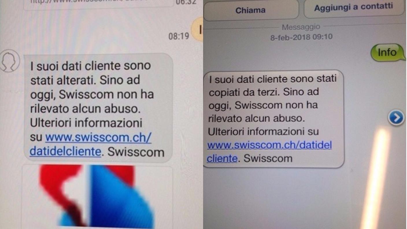 Il messaggio iniziale e quello... rimaneggiato!