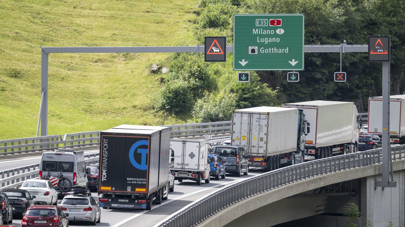 Code d'autunno al portale nord del San Gottardo