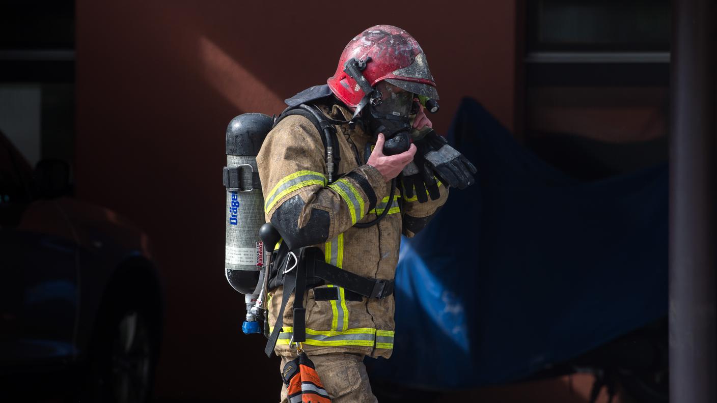 Le fiamme si sono sviluppate nella cucina