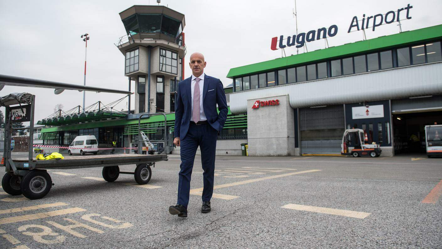Il direttore di Lugano Airport Maurizio Merlo