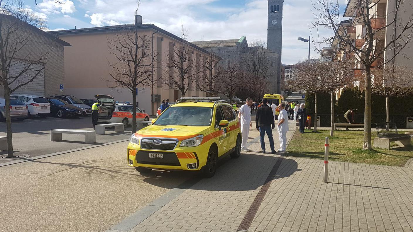 I soccorsi sul luogo dell'incidente