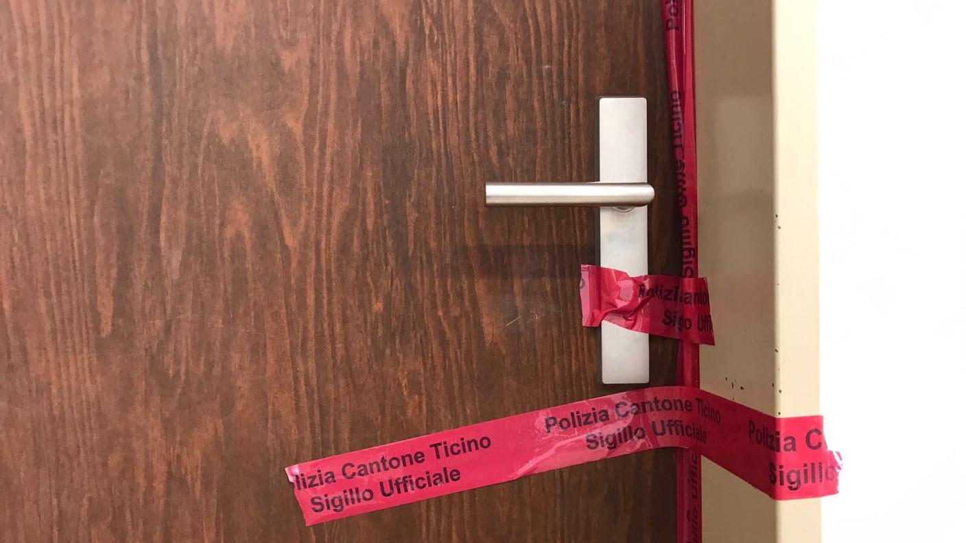 Un'immagine scattata subito dopo l'intervento della polizia