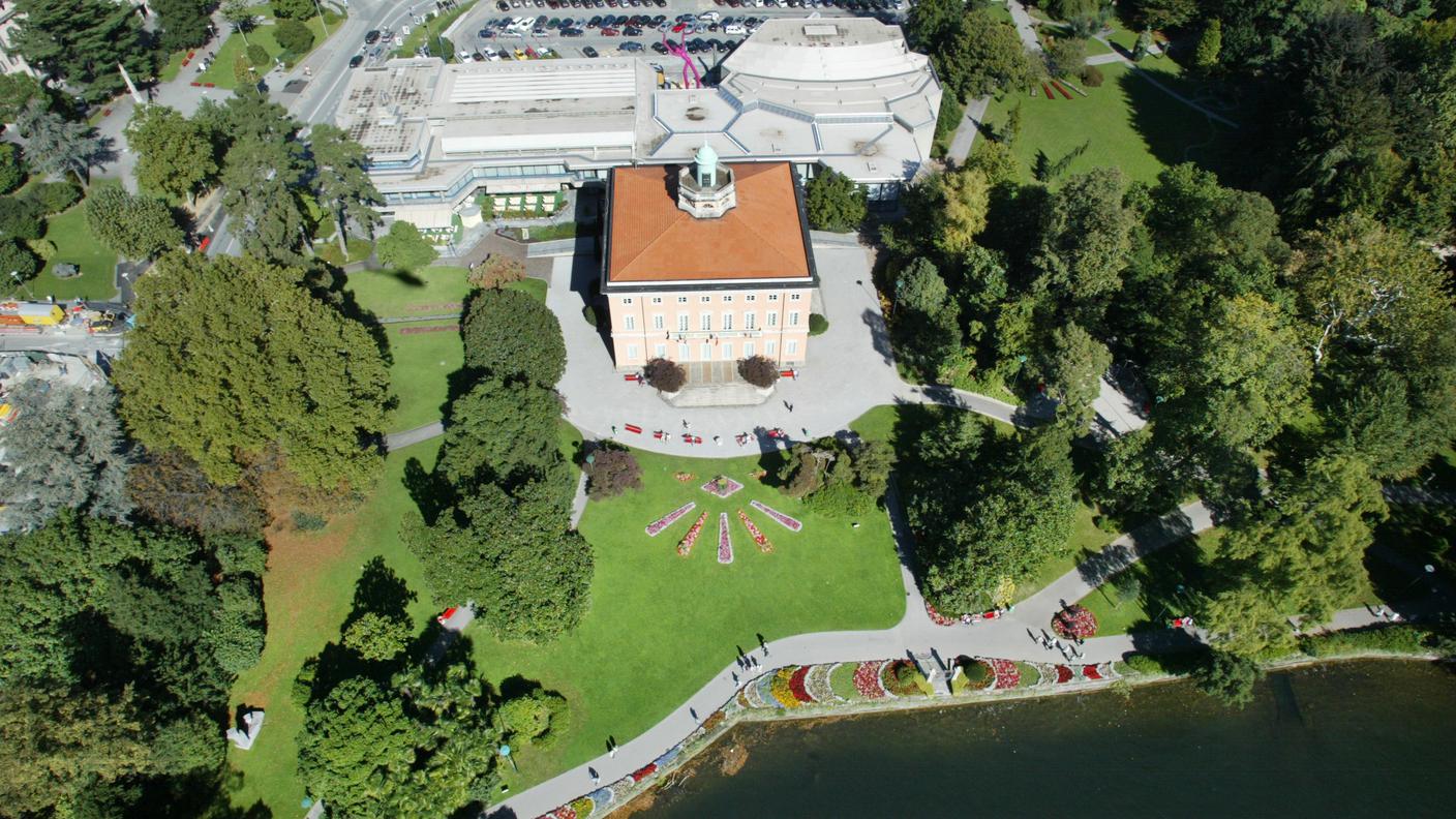 Veduta del Parco Ciani con la Villa