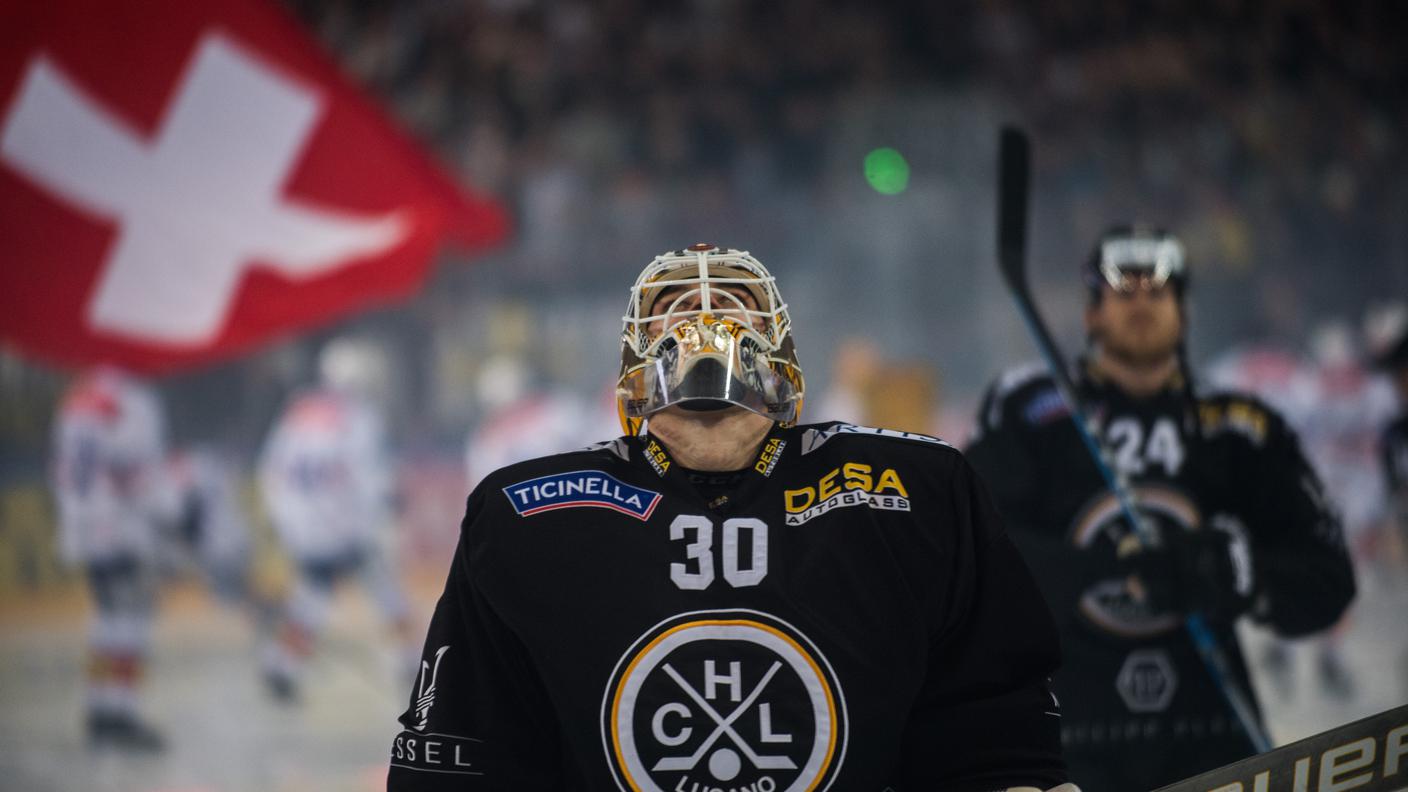 Elvis Merzlikins alla Resega in Lugano