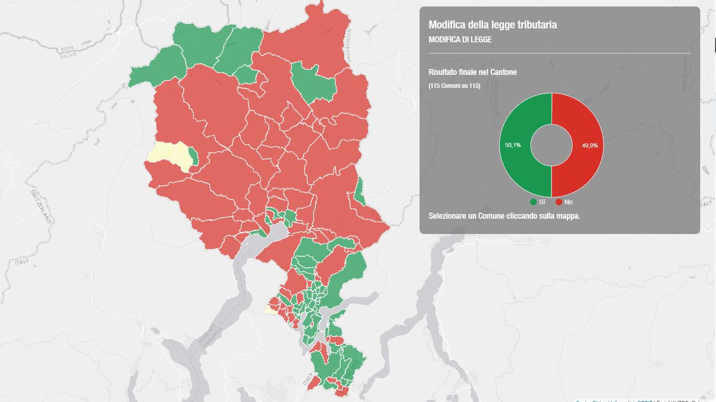 La mappa della votazione