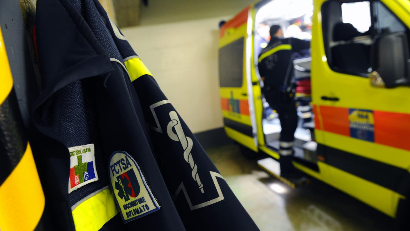 L'uomo è stato soccorso dalla Croce Verde di Lugano