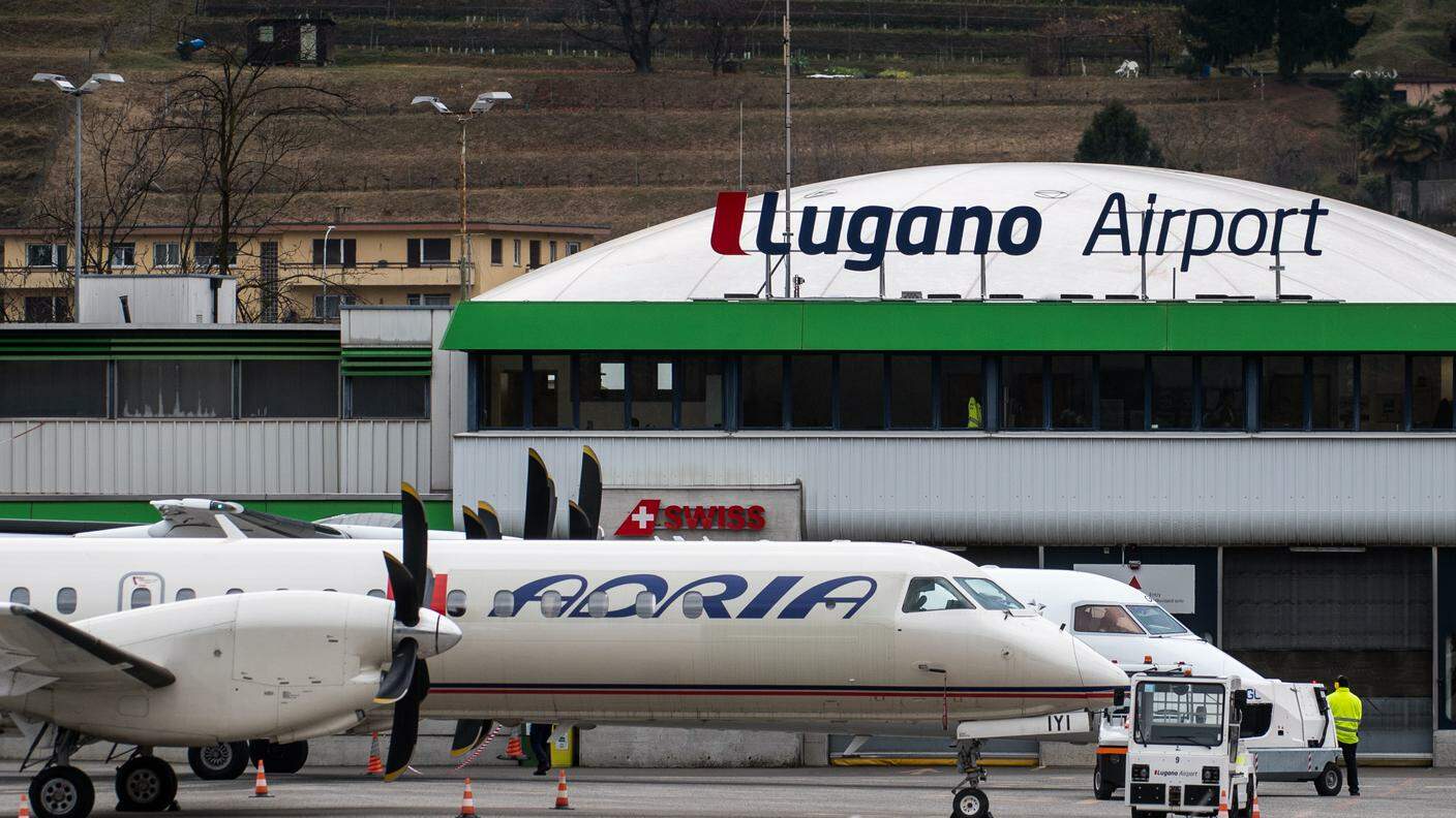 Un velivolo Adria a Lugano. Un pezzo di passato che potrebbe tornare