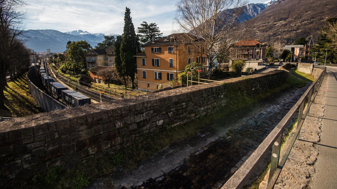 L'area del cantiere dove stanno riemergendo i resti del convento