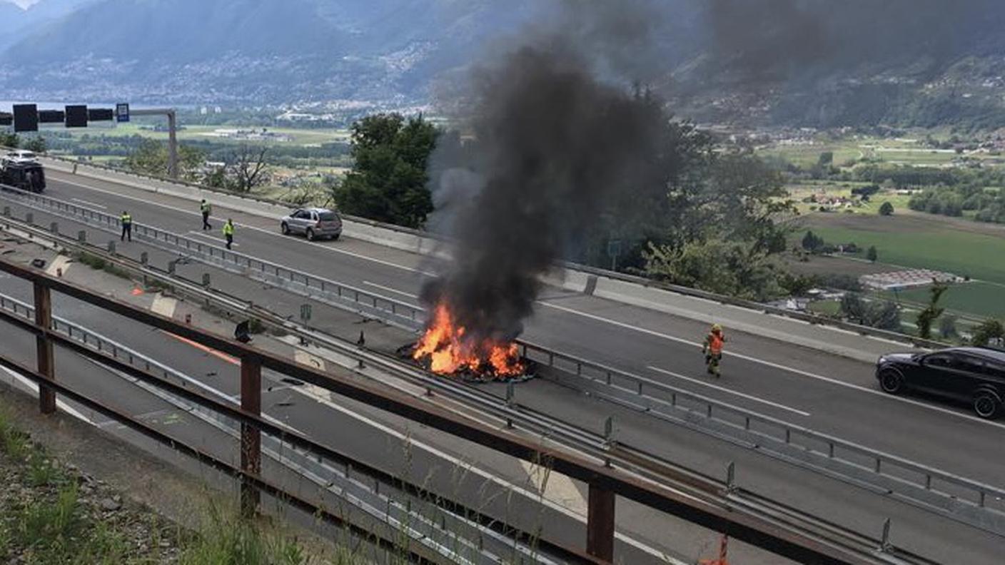 Le prime immagini dell'incidente sull'A2