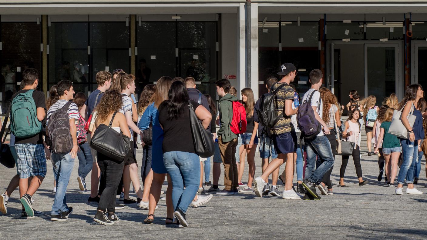 Studenti della scuola di Commercio e Alberghiera di Bellinzona