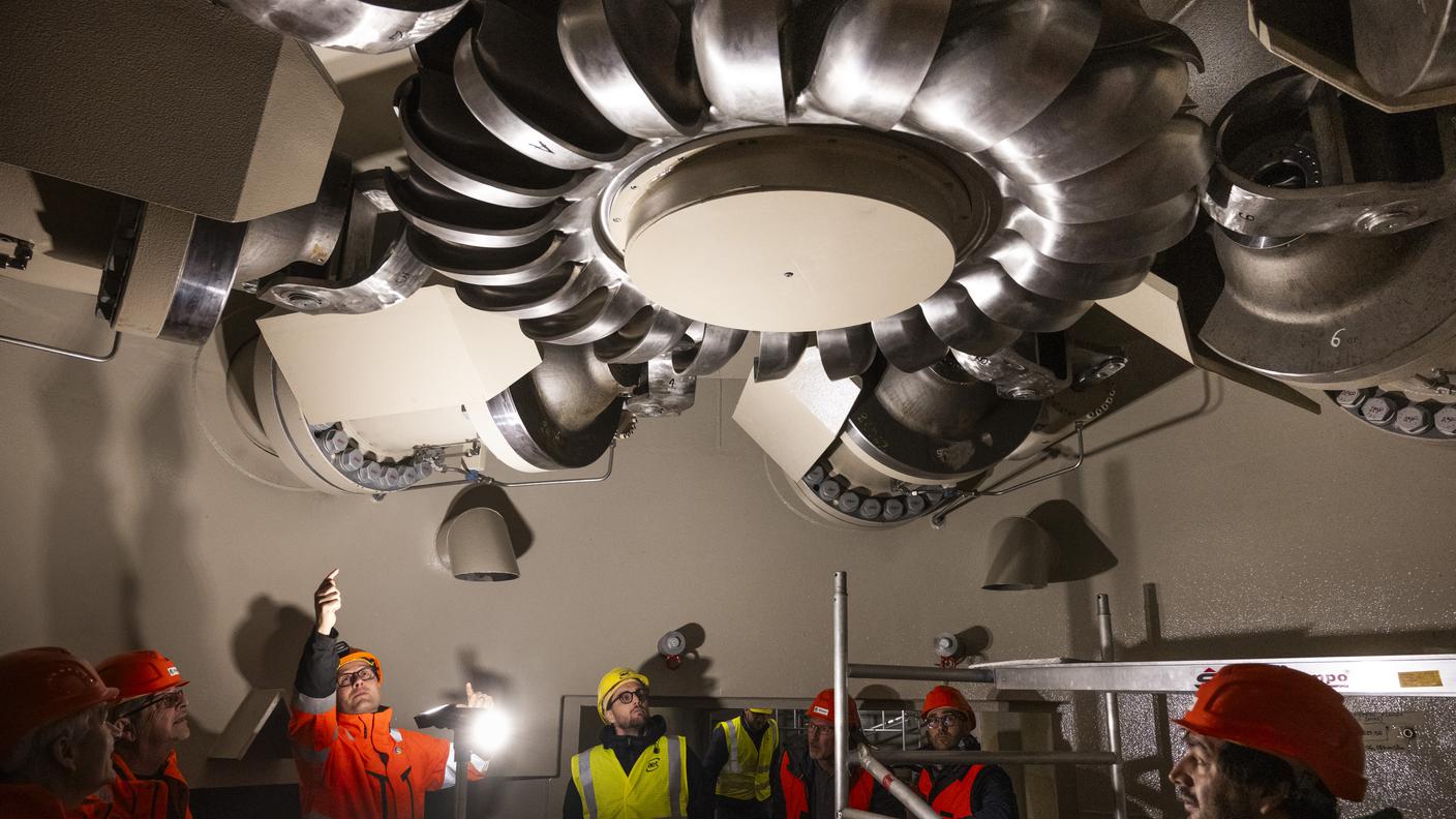 La turbina, cuore dell'impianto idroelettrico.jpg