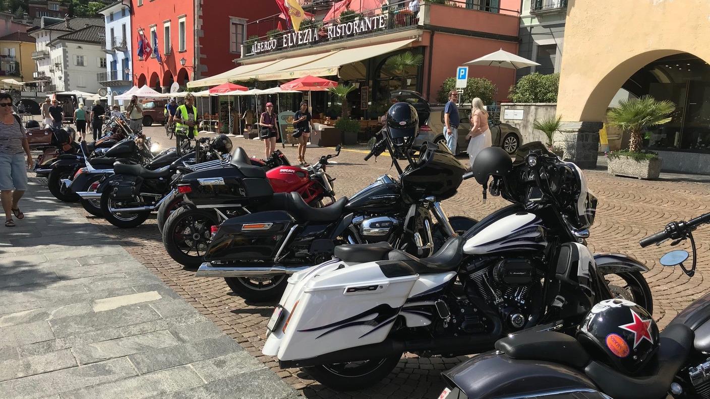 Il lungolago asconese è stata l'ambientazione perfetta per Ascona, Bikers and Friends