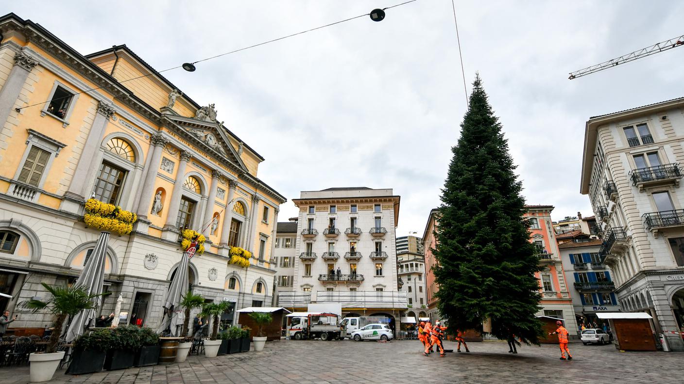 Albero di Natale in Piazza della Riforma