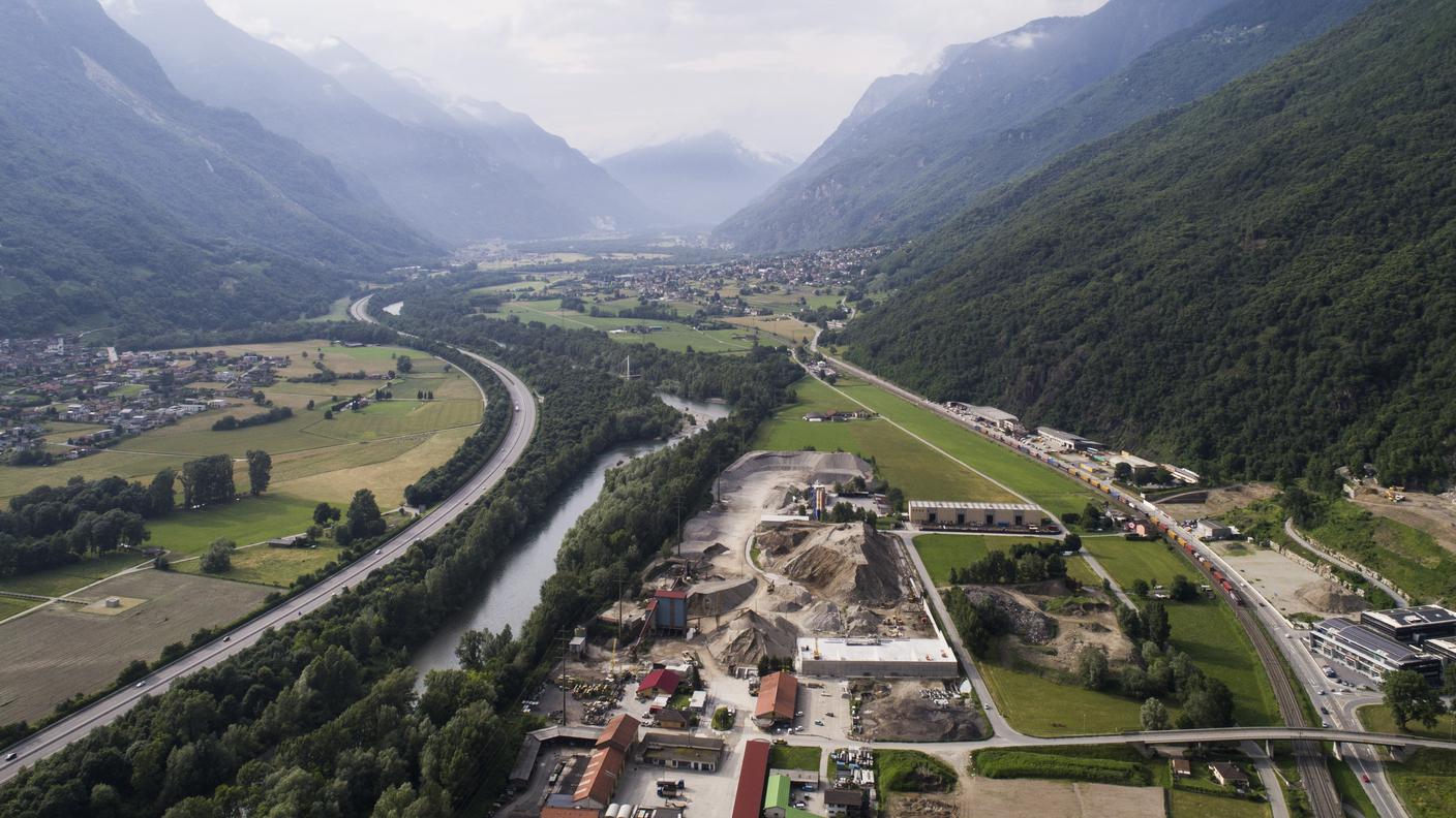 La zona dove è previsto il nuovo stabilimento a Castione