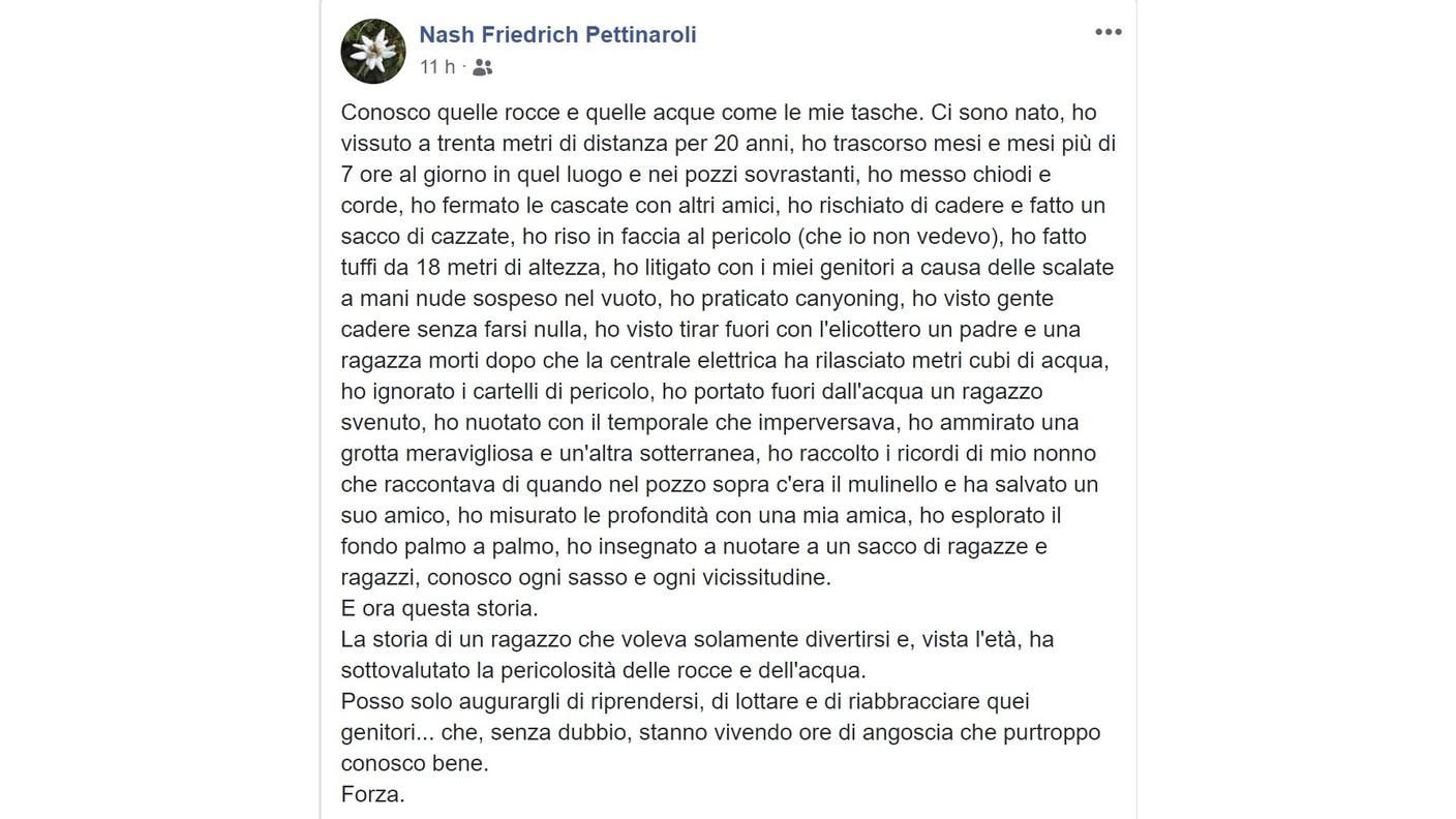 Lo sfogo su Facebook