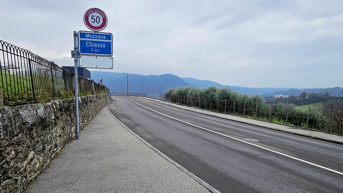 Strada cantonale tratta Coldrerio Mezzana situazione attuale.jpg