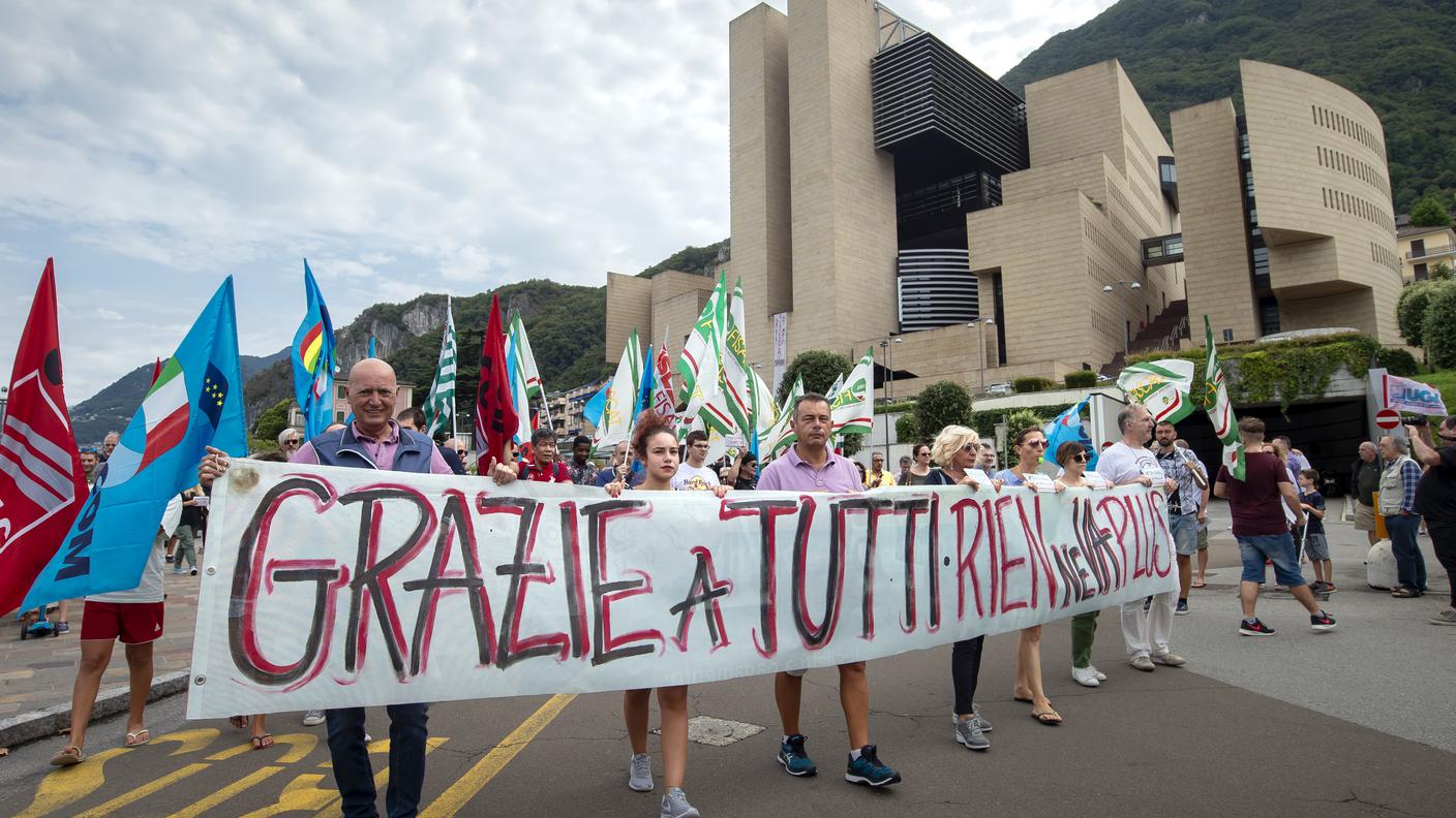 Il corteo del 7 agosto