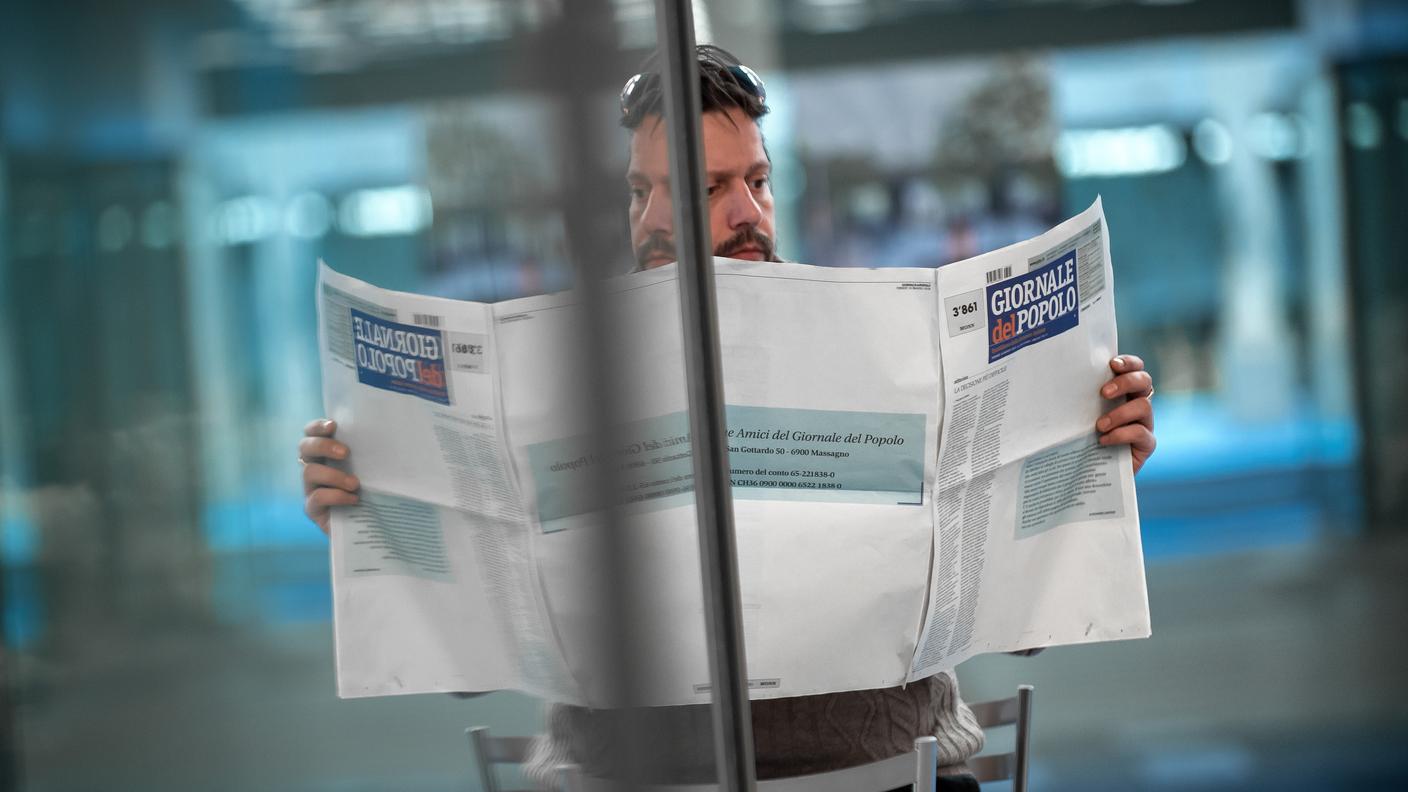 L'ultimo numero del quotidiano ticinese era uscito quasi in bianco